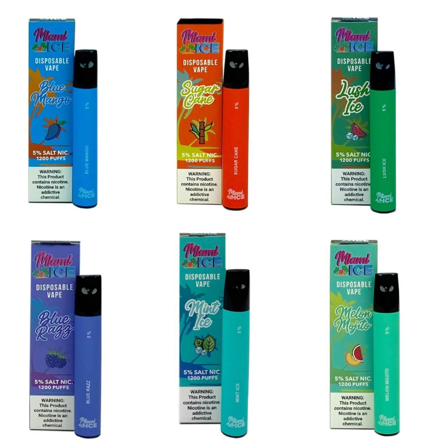 Miami Ice 1200 Puffs Single Disposable