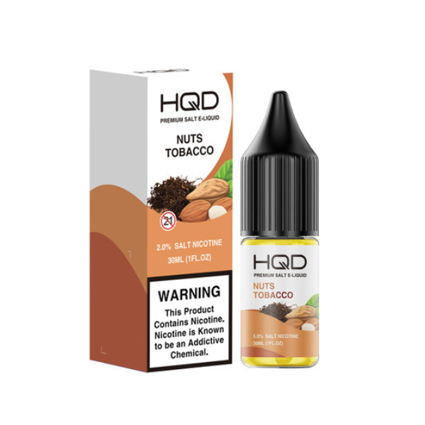 Best Deal HQD Premium Salt E-Liquid 30mL - Nuts Tobacco