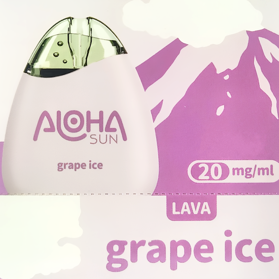 Best Deals Aloha Sun Lava 1000 Grape Ice Graphic Square