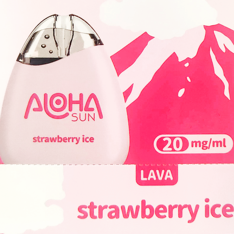 Best Deals Aloha Sun Lava Strawberry Ice Graphic Square