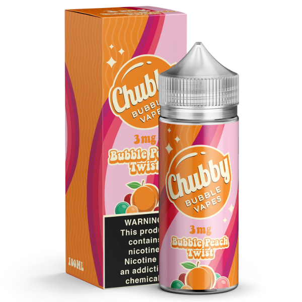 Best Deal Chubby Bubble 100mL Vape Juice - Bubble Peach Twist