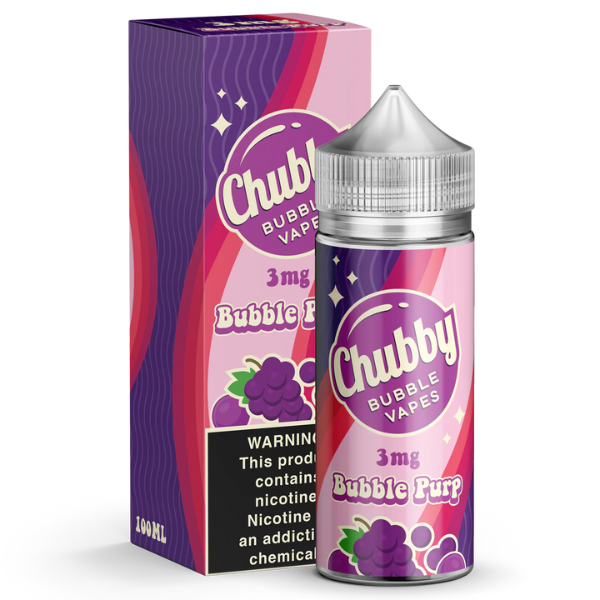 Best Deal Chubby Bubble 100mL Vape Juice - Bubble Purp