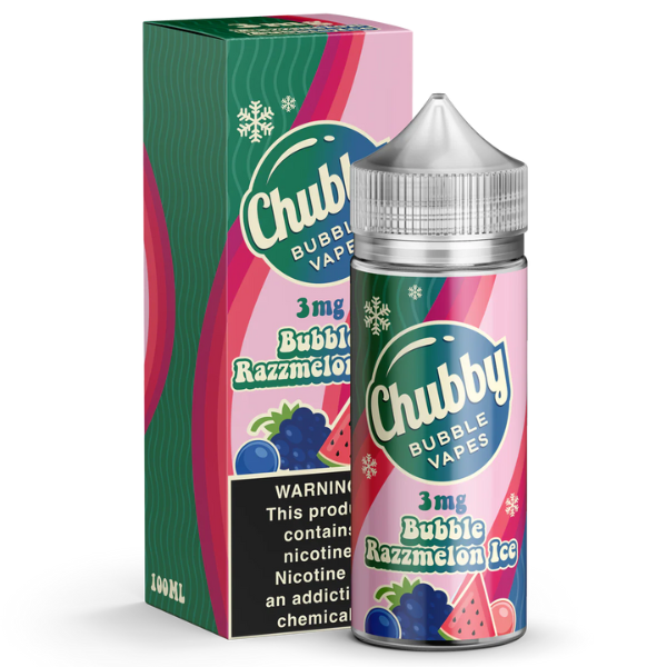 Best Deal Chubby Bubble 100mL Vape Juice - Bubble Razzmelon Ice