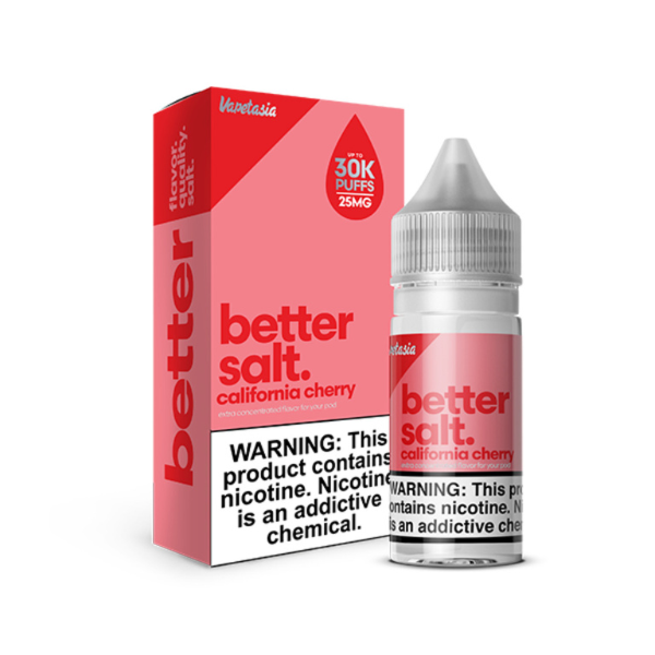 Best Deal Vapetasia Better Salt E-liquid Vape Juice 30mL - Califronia Cherry