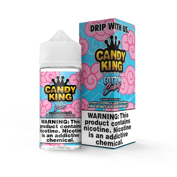 Best Deal Candy King 100mL Vape Juice - NEW 2024 Flavors - Cotton Candy