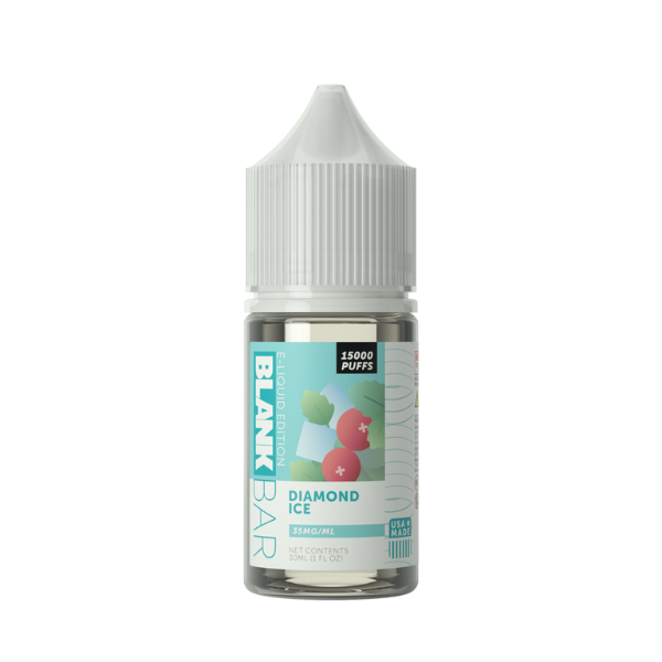 Best Deal Blank Bar 15000 Puff Vape Juice Salt Series 30mL - Diamond Ice