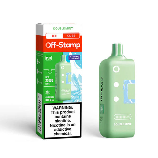 Best Deal Off-Stamp X-CUBE Ice Cube 25,000 Puffs Flavor Pods - Double Mint