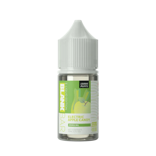Best Deal Blank Bar 15000 Puff Vape Juice Salt Series 30mL - Electric Apple Candy