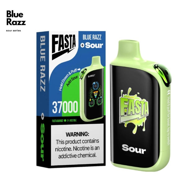 Fasta Burrst V2 37,000 Puffs Disposable Vape Blue Razz + Sour