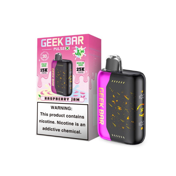 Geek Bar Pulse X 25,000 Puffs Jam Edition Raspberry Jam
