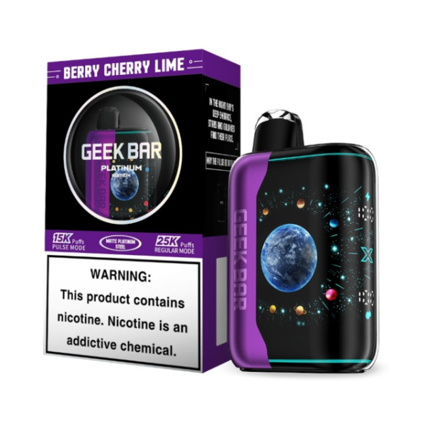 Best Deal GeekBar Pulse X Platinum Edition 25,000 Puffs Disposable 18mL - Berry Cherry Lime