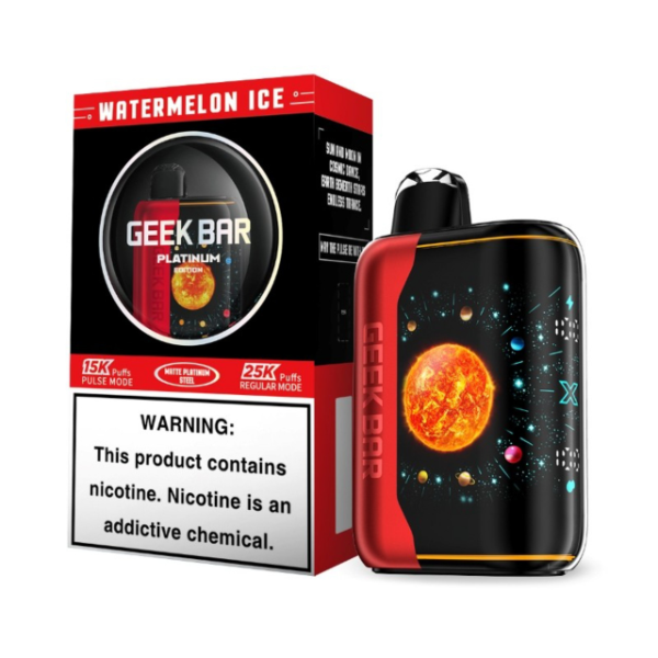 Best Deal GeekBar Pulse X Platinum Edition 25,000 Puffs Disposable 18mL - Watermelon Ice