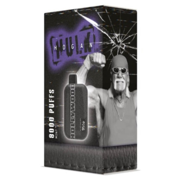 Best Deal Hulk Hogan Hollywood 8000 Puffs Disposable Vape  18mL Mint
