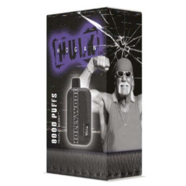 Best Deal Hulk Hogan Hollywood 8000 Puffs Disposable Vape  18mL Triple Berry