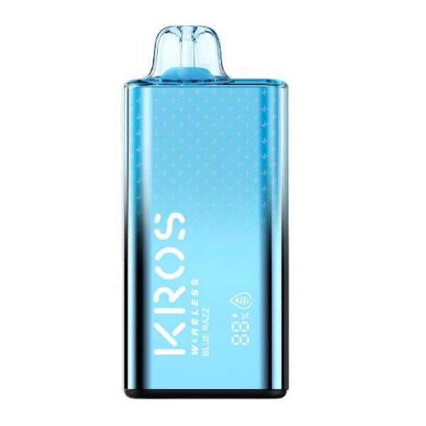 Best Deal KROS Wireless 9000 Puffs Disposable Vape 10 Pack 17mL Blue Razz
