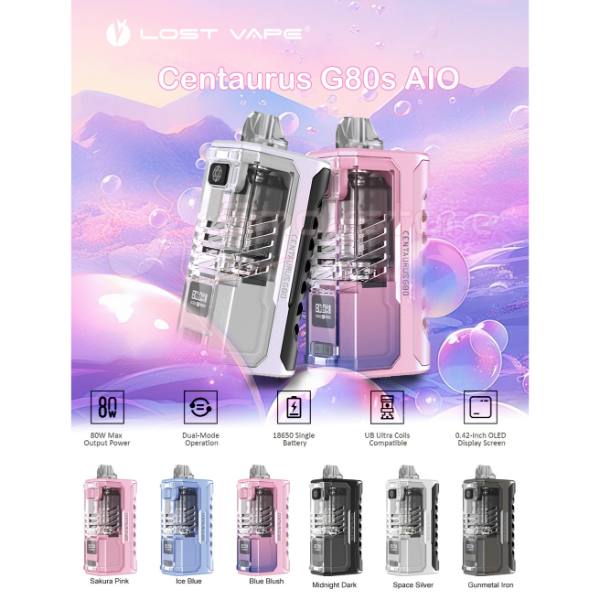 Lost Vape Centaurus G80 AIO Pod Mod Kit - $57.51 eJuices.co Lost Vape Centaurus G80 AIO Pod Mod Kit - $57.51 eJuices.co