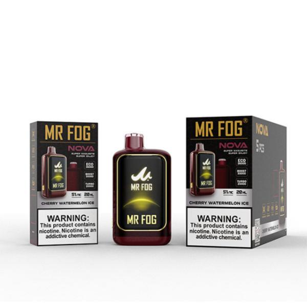 Best Deal Mr. Fog Nova 36,000 Puff Disposable-Single Disposable-5%-20mL - Cherry Watermelon Ice