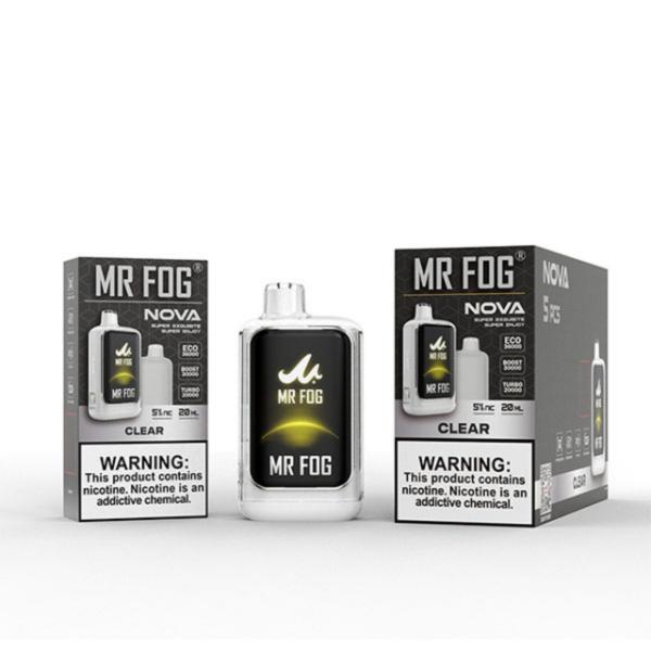 Best Deal Mr. Fog Nova 36,000 Puff Disposable-Single Disposable-5%-20mL - Clear