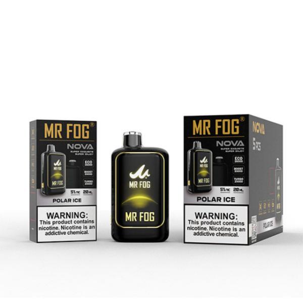 Best Deal Mr. Fog Nova 36,000 Puff Disposable-Single Disposable-5%-20mL - Polar Ice