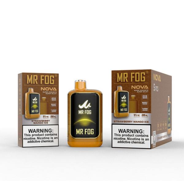 Best Deal Mr. Fog Nova 36,000 Puff Disposable-Single Disposable-5%-20mL - Strawberry Mango Ice