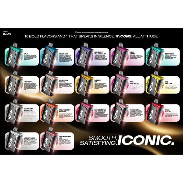 NYKD Icon 35,000 Puffs Disposable Vape - $9.50  eJuices.co