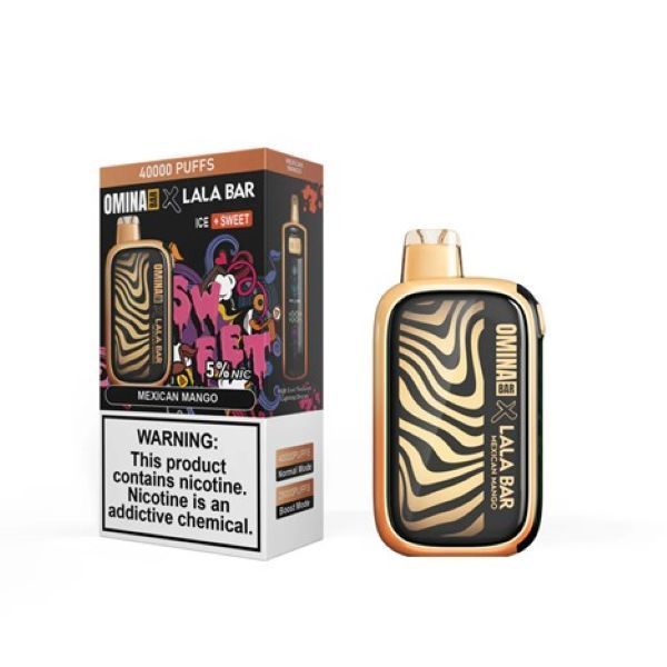 Best Deals - OMINA Bar x Lala Bar 40,000 Puffs Disposable - Mexican Mango (Ice + Sweet)