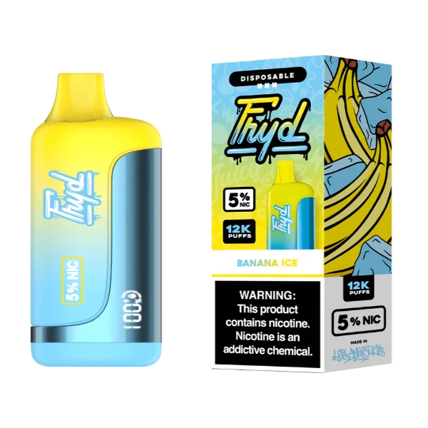 Best Deal FRYD 12000 Puffs Rechargeable Disposable Vape 17mL  Banana Ice