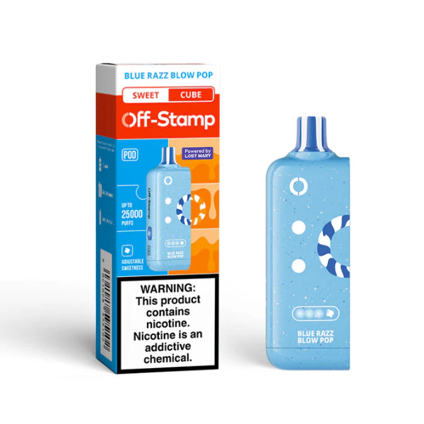Best Deal Off-Stamp X-CUBE 25,000 Puffs Flavor Pods - Blue Razz Blow Pop