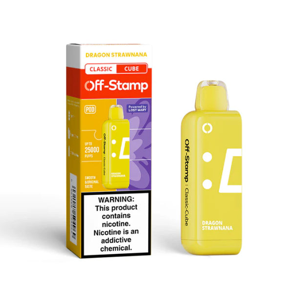 Best Deal Off-Stamp X-CUBE 25,000 Puffs Flavor Pods - Dragon Strawnana