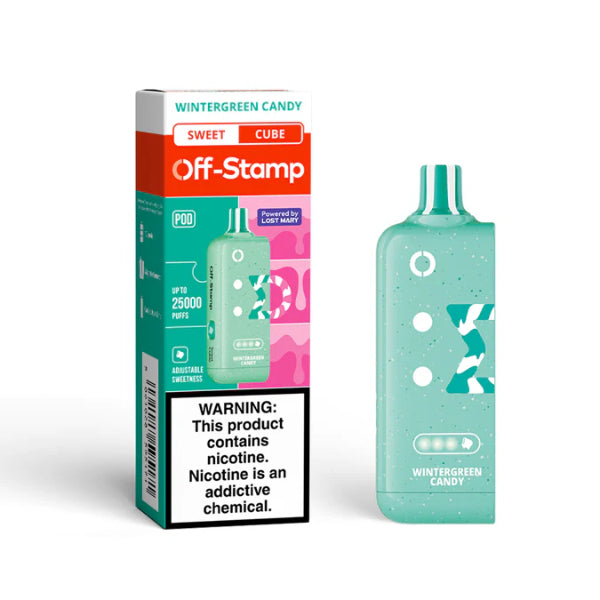 Best Deal Off-Stamp X-CUBE 25,000 Puffs Flavor Pods - Wintergreen Candy