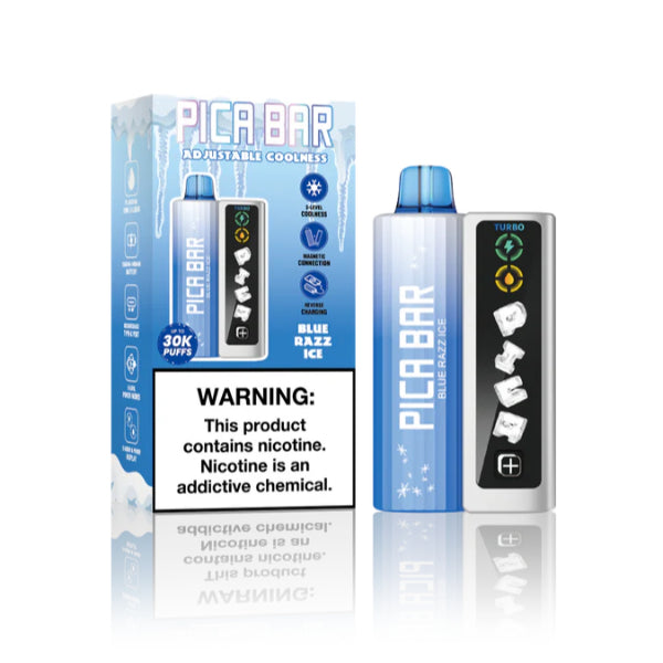 PICA BAR Tuning Adjustable Cool 30K Disposable Kit Blue Razz Ice