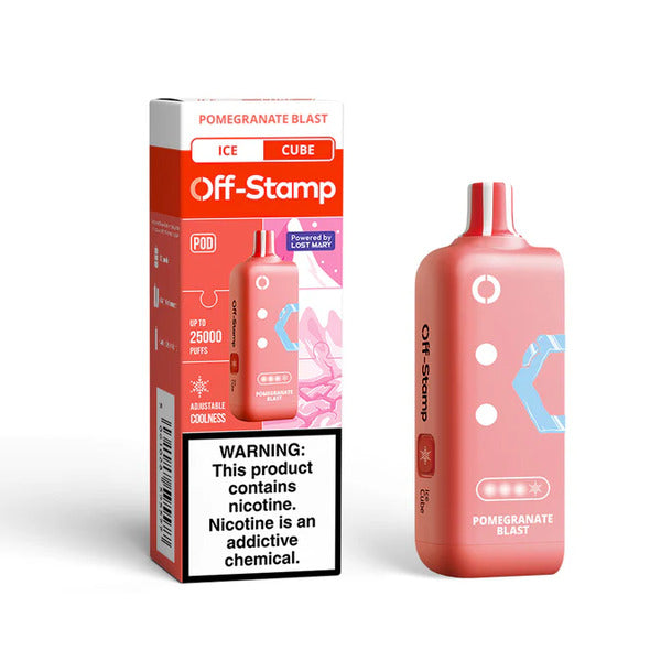 Best Deal Off-Stamp X-CUBE Ice Cube 25,000 Puffs Flavor Pods - Pomegranate Blast