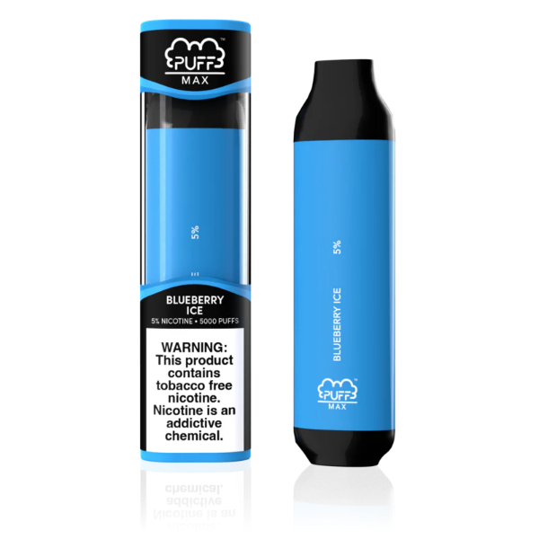 Best Deal Puff Max 5000 Puffs Disposable Vape 11mL - Blueberry Ice