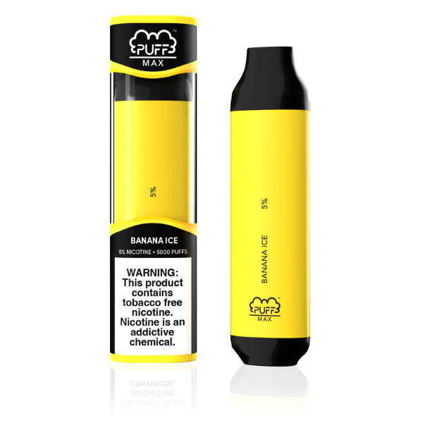 Best Deal Puff Max 5000 Puffs Disposable Vape 11mL - Banana Ice