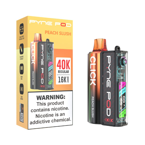 Pyne Pod Click 40,000 Puffs Disposable Peach Slush