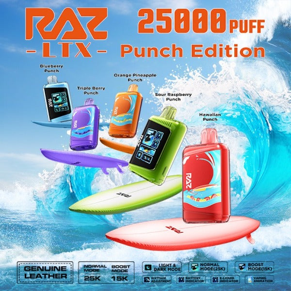 RAZ LTX 25K Punch Edition Disposable - $14.00 eJuices.co RAZ LTX 25K Punch Edition Disposable - $14.00 eJuices.co