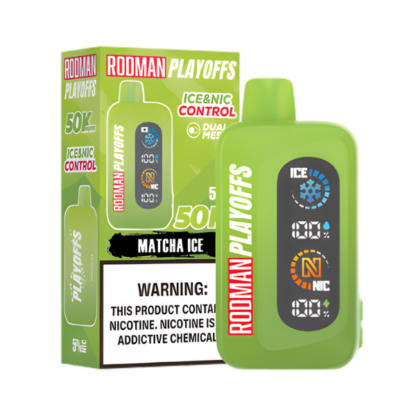 RODMAN Playoffs 50K Puffs Disposable Vape Matcha Ice