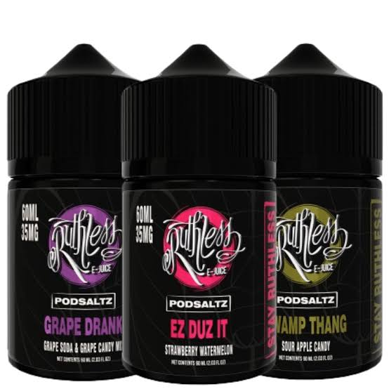 Ruthless Salt Nic E-Liquid Vape Juice 60mL