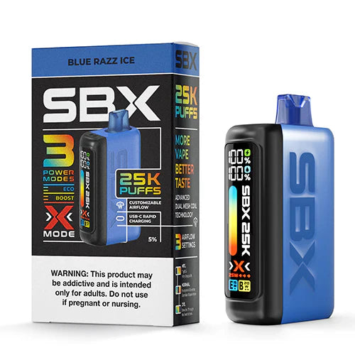 SBX Puffs 25K Disposable Vape Device 5 Pack