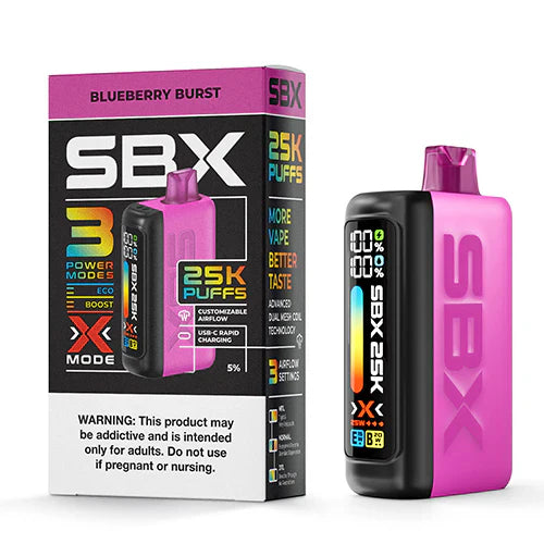 SBX Puffs 25K Disposable Vape Device 5 Pack