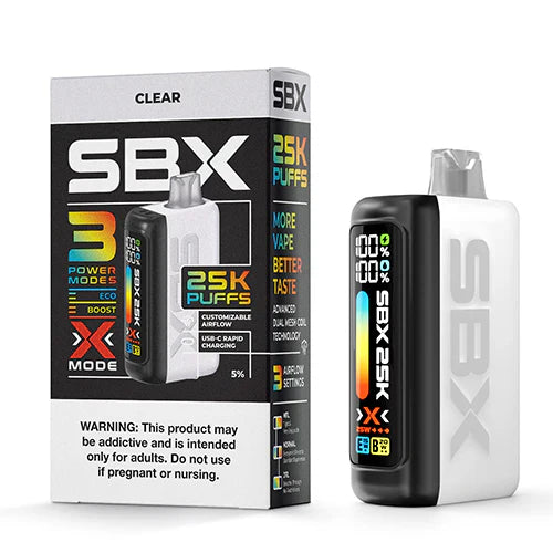 SBX Puffs 25K Disposable Vape Device 5 Pack