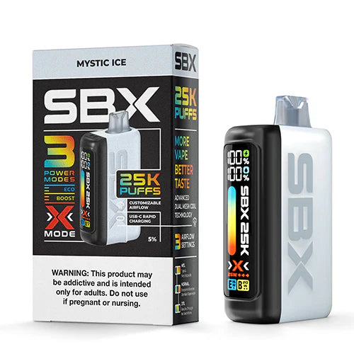 SBX Puffs 25K Disposable Vape Device 5 Pack