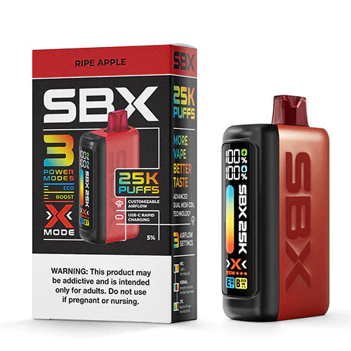 SBX Puffs 25K Disposable Vape Device 5 Pack