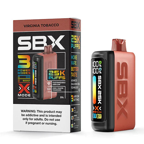 SBX Puffs 25K Disposable Vape Device 5 Pack
