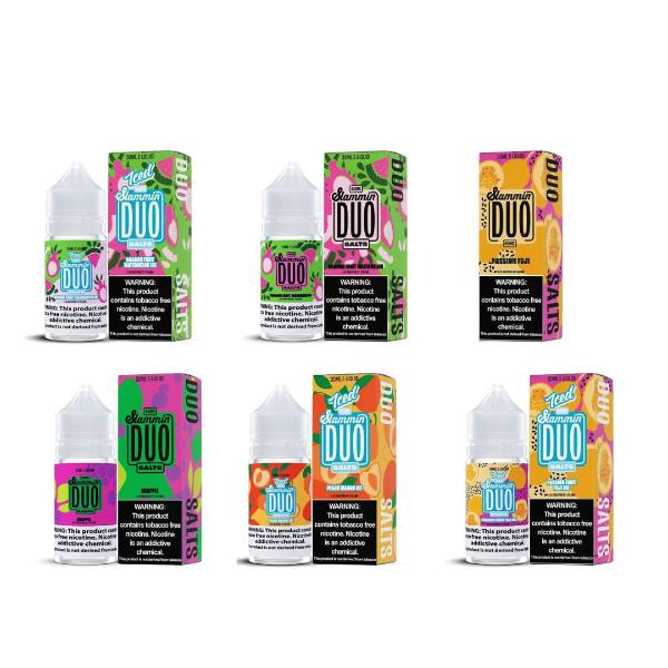 Slammin Duo Vape Juice 30mL (Salt Nic) - $8.80 eJuices.co Slammin Duo Vape Juice 30mL (Salt Nic) - $8.80 eJuices.co