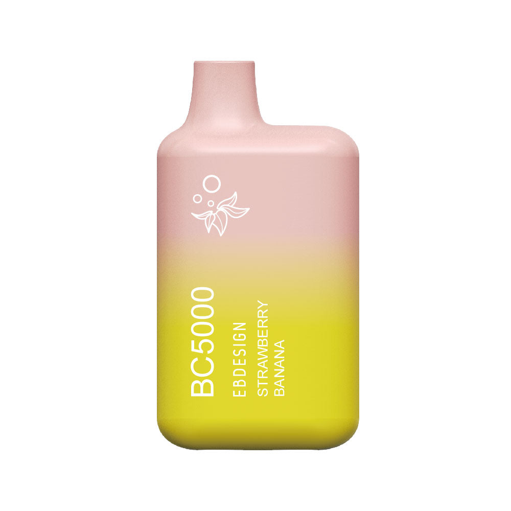 EB Designs BC5000 Disposable Vape - Strawberry Banana Best Flavor
