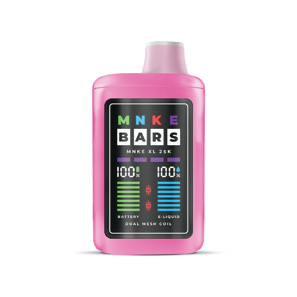 Best Deal MNKE Bars XL ZERO 25000 Puffs Disposable Vape 18mL - Strawberry Cake