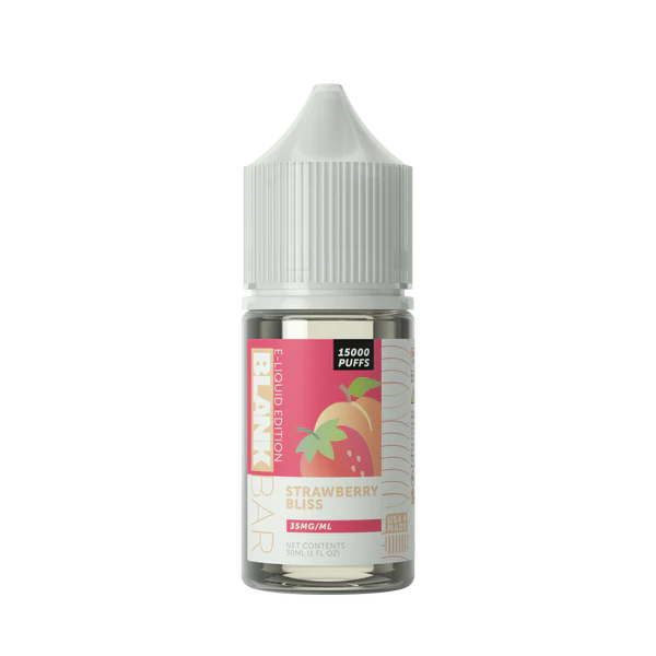 Best Deal Blank Bar 15000 Puff Vape Juice Salt Series 30mL - Strawberry Bliss