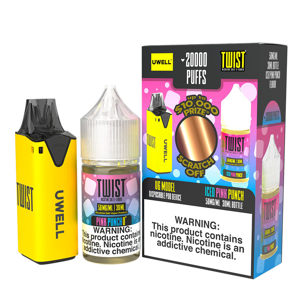 Uwell Twist V6 20000 Puffs Rechargeable Vape Disposable 6mL - $20.25 eJuices.co Uwell Twist V6 20000 Puffs Rechargeable Vape Disposable 6mL - $20.25 eJuices.co
