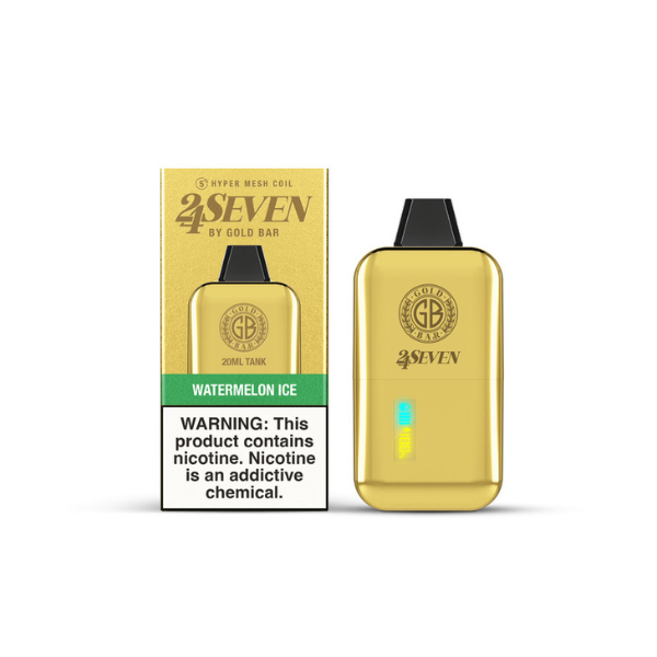 Gold Bar 24Seven 24000 Puff Disposable Vape 20mL - Watermelon Lime
